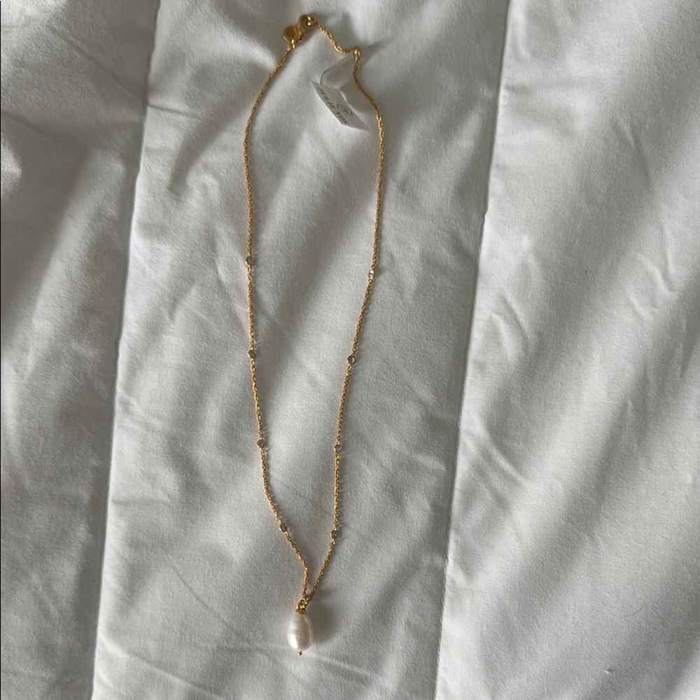 Julie Vos Gold Pearl Necklace